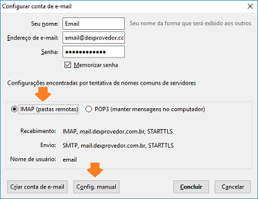 Email Thunderbird 4 - IMAP